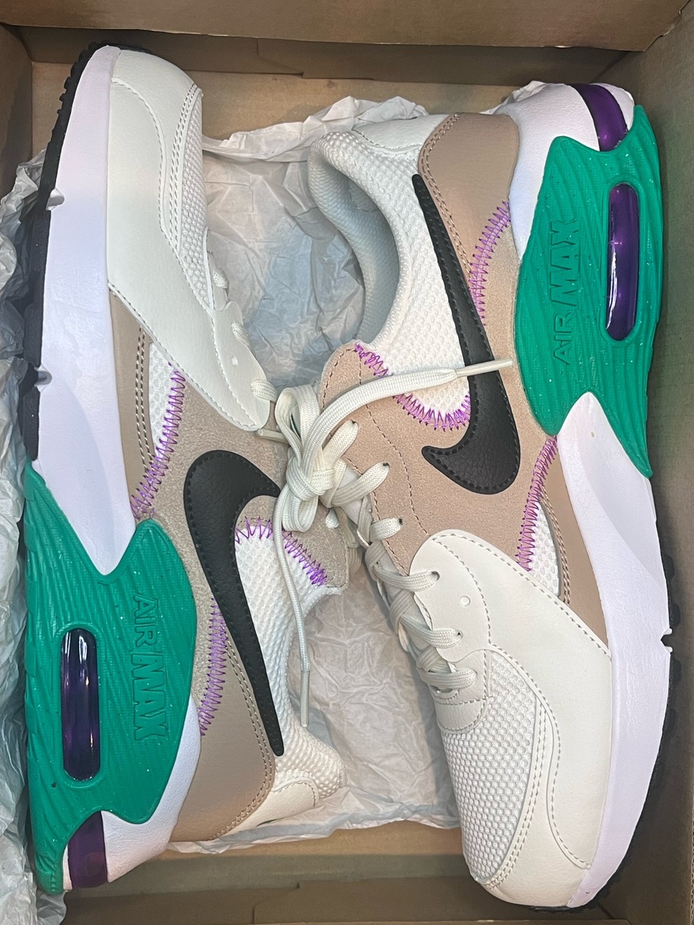 Men’s Nike Air Max Excee Sail Hemp Stadium Green (NEW)